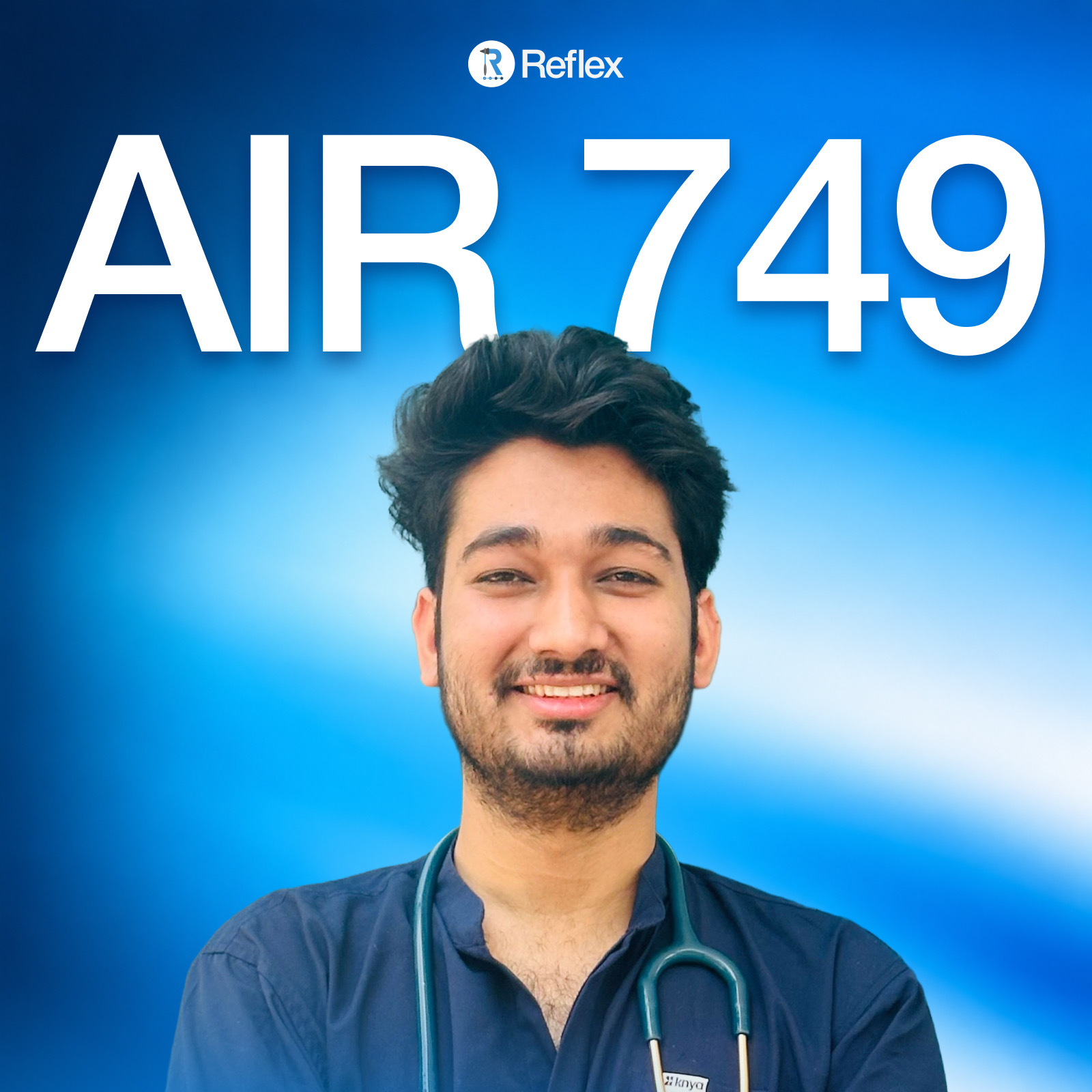 Dr. Amulya Vashistha, AIR 749